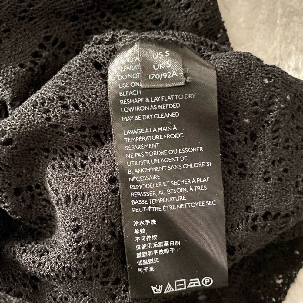 NWT Free People Black Crocheted - Picture 9 of 11